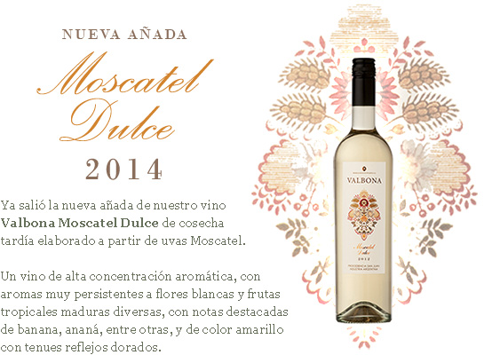 Valbona Moscatel Dulce: Medalla de Oro